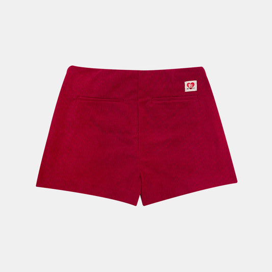 FALDA SHORT CORDUROY VINO