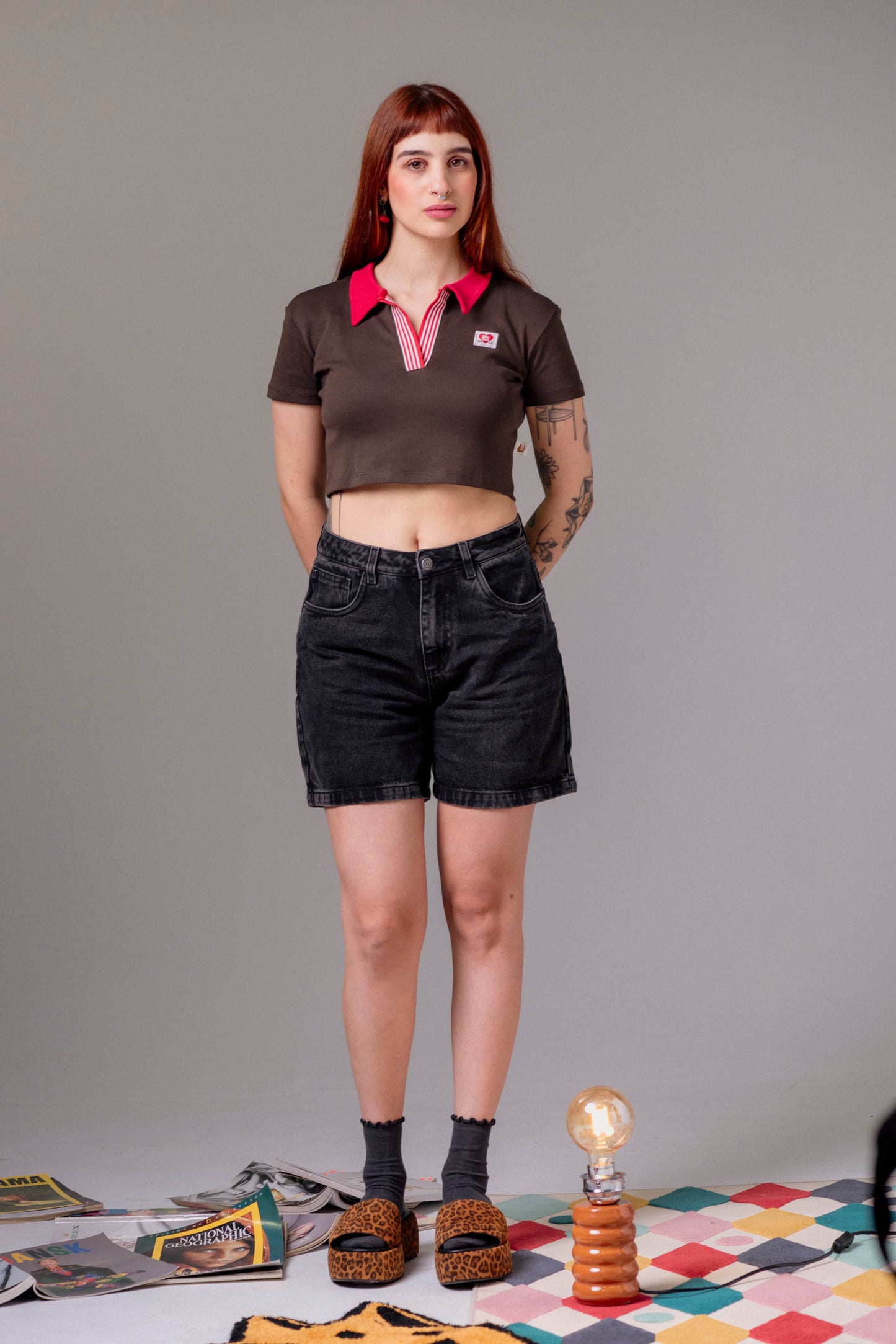 BERMUDA DENIM NEGRO