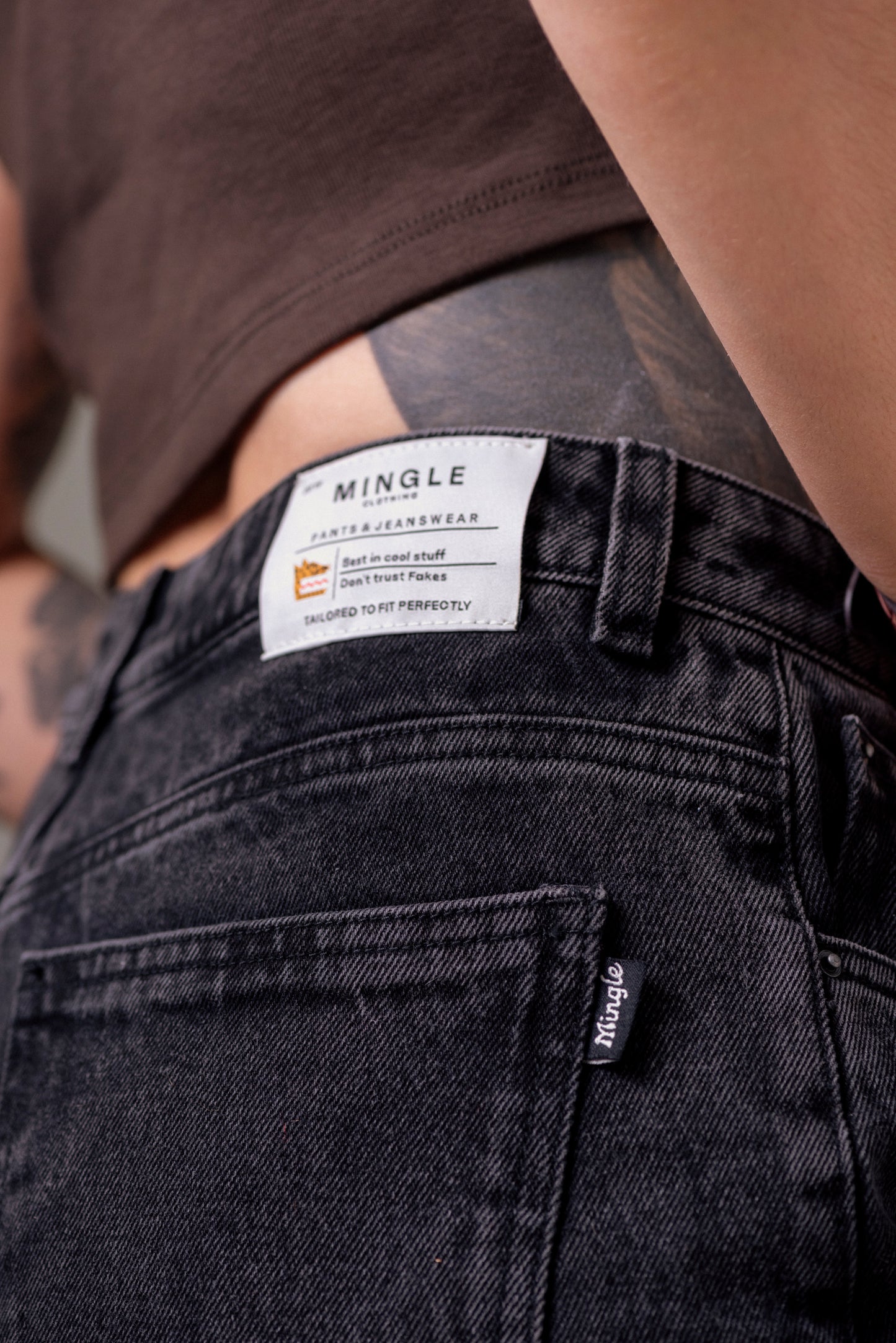 BERMUDA DENIM NEGRO