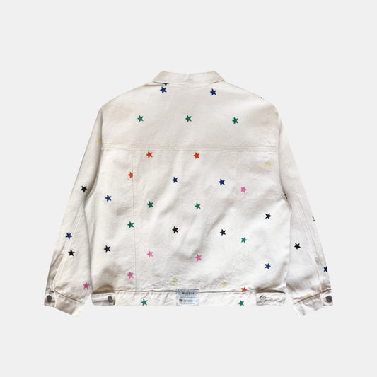 CHAQUETA MARFIL BORDADO ESTRELLAS