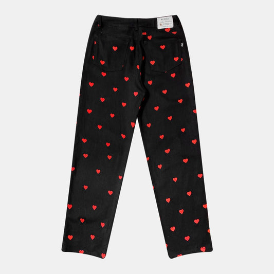 JEAN NEGRO CORAZONES ROJOS
