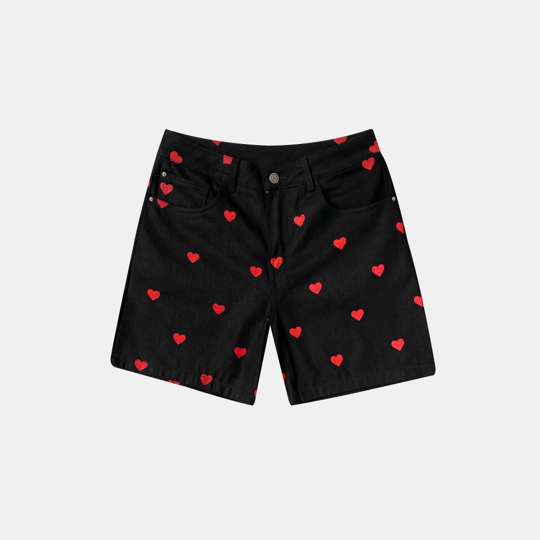 BERMUDA NEGRA CORAZONES