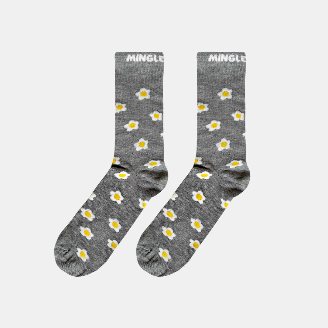 MEDIAS GRIS MARGARITAS