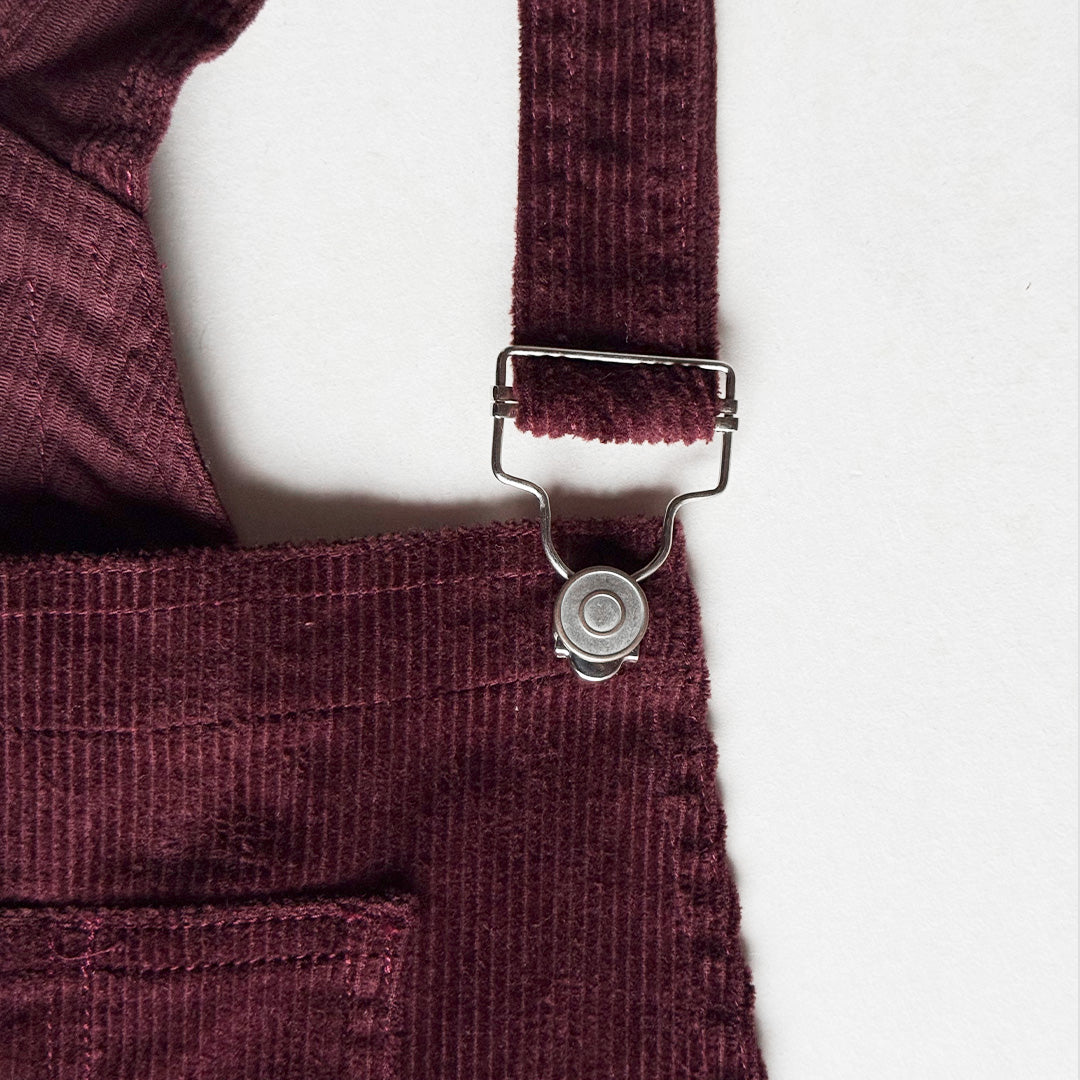 OVERALL LARGO CORDUROY VINO