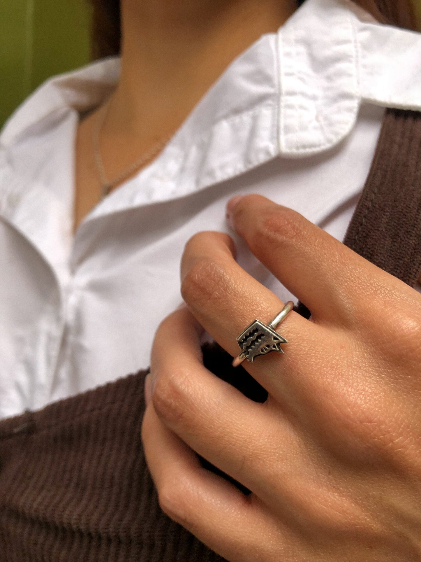 ANILLO LOGO PLATA