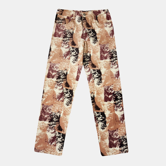 JEAN GATITOS MARFIL VINO