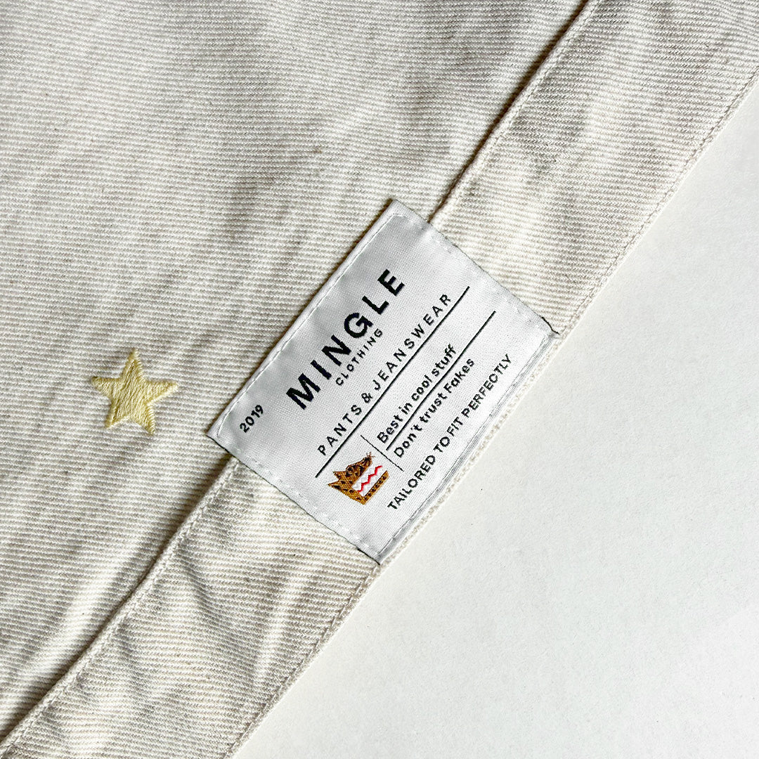 CHAQUETA MARFIL BORDADO ESTRELLAS