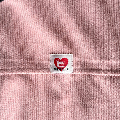 CHAQUETA BOMBER CORDUROY ROSA-NEGRO