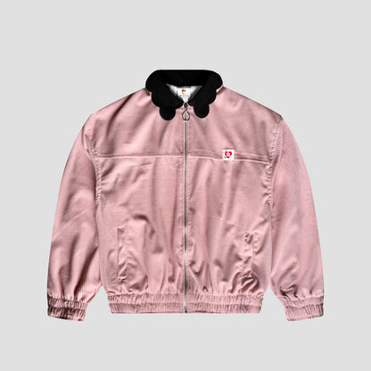 CHAQUETA BOMBER CORDUROY ROSA-NEGRO