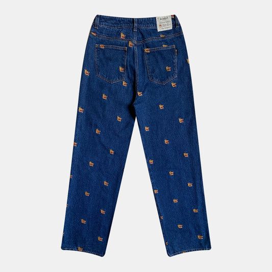 JEAN AZUL BORDADO MNGL