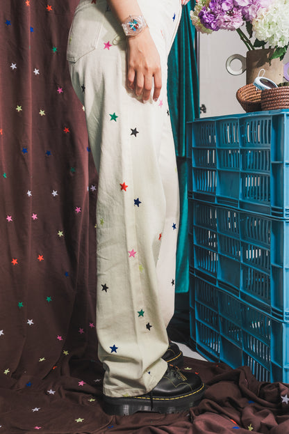 JEAN MARFIL ESTRELLAS BORDADAS