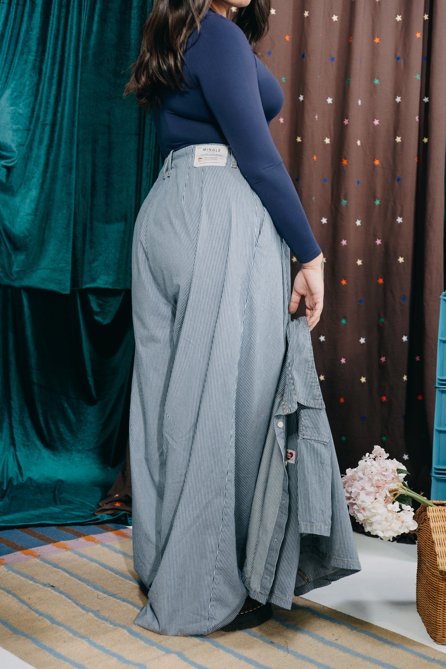 PANTALON CAMPANA RAYAS