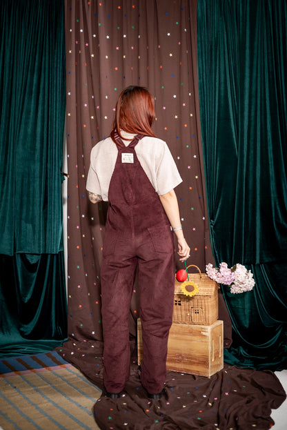 OVERALL LARGO CORDUROY VINO