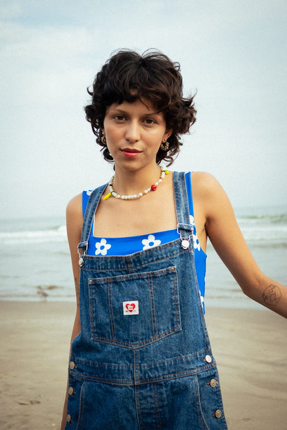 OVEROL CORTO AZUL