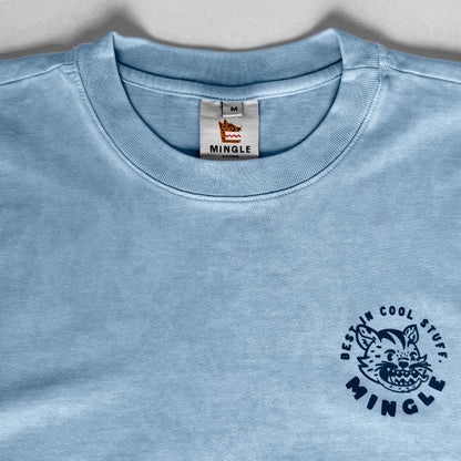 CAMISETA ACID WASH AZUL BABY