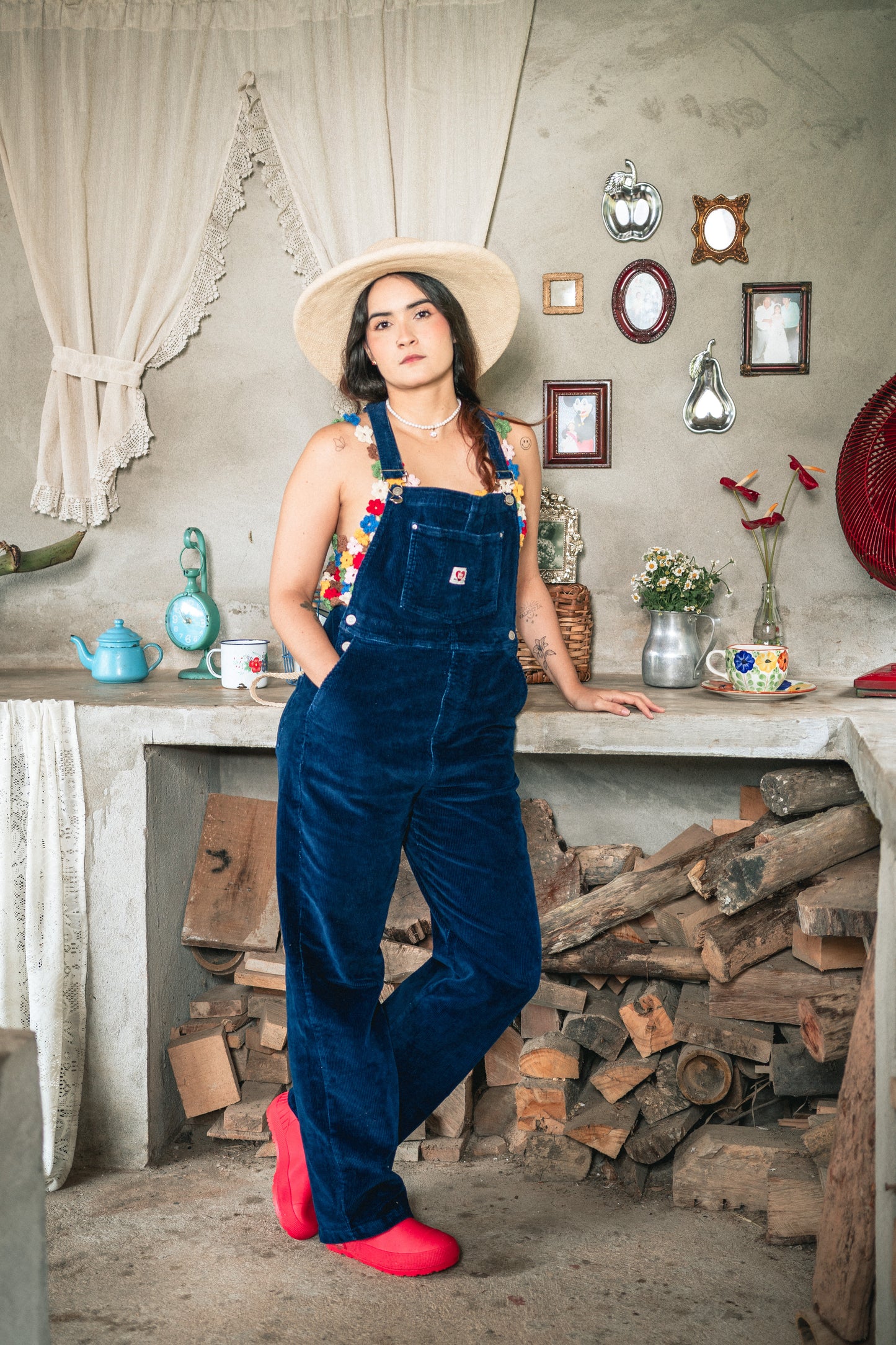 OVERALL CORDUROY AZUL NAVY