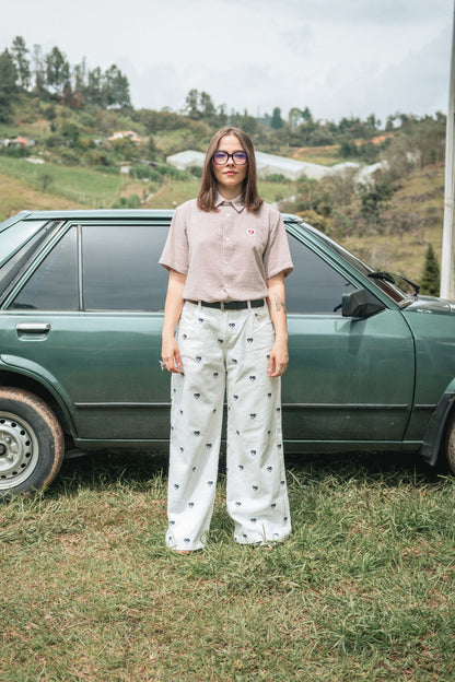 PRE-VENTA JEAN CAMPANA YING YANG MARFIL