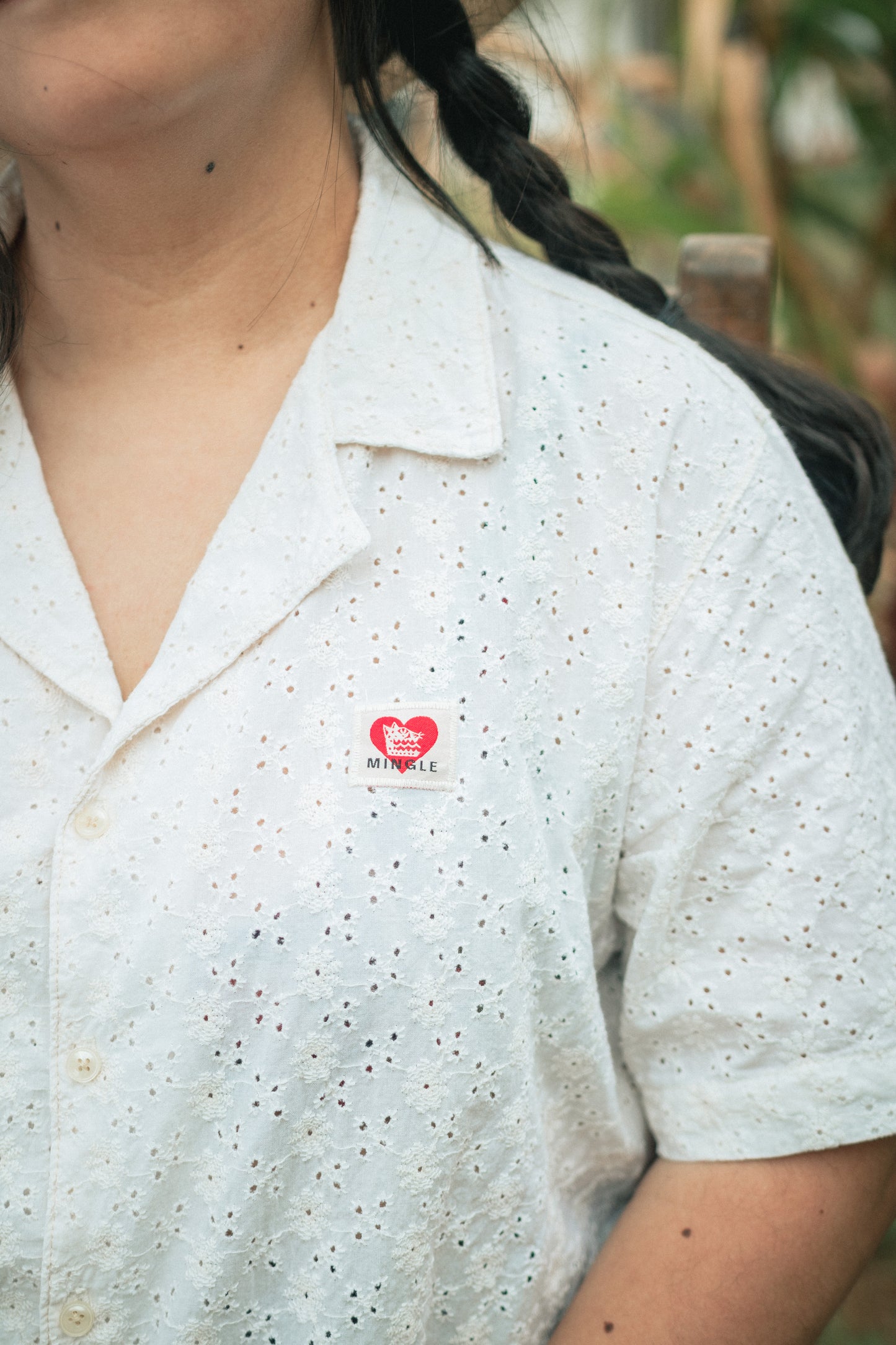 CAMISA MARFIL OJALILLO