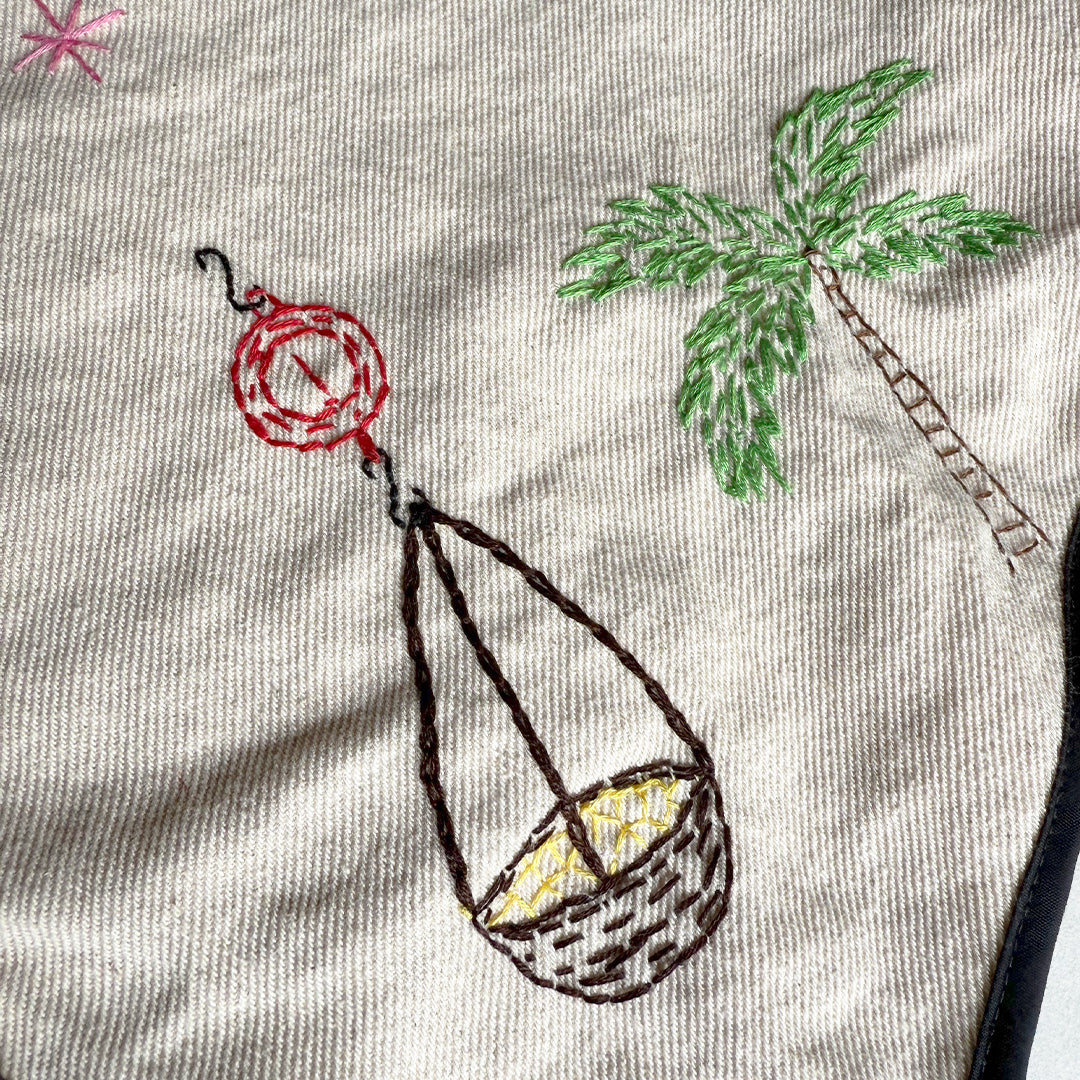 CHALECO MARFIL BORDADO