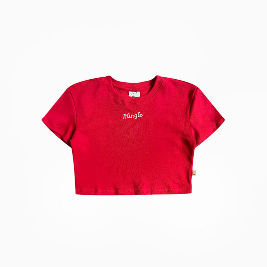 CROPTOP ROJO BORDADO