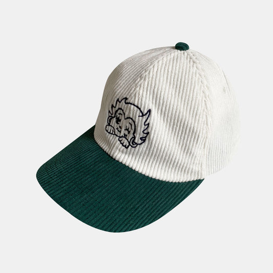 GORRA CORDUROY MARFIL-VERDE ICON