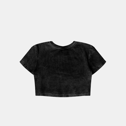 CROPTOP ACID WASH GRIS