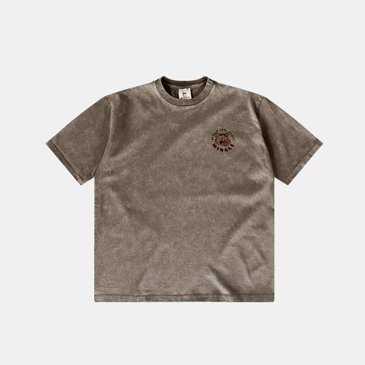 CAMISETA ACID WASH CAFÉ