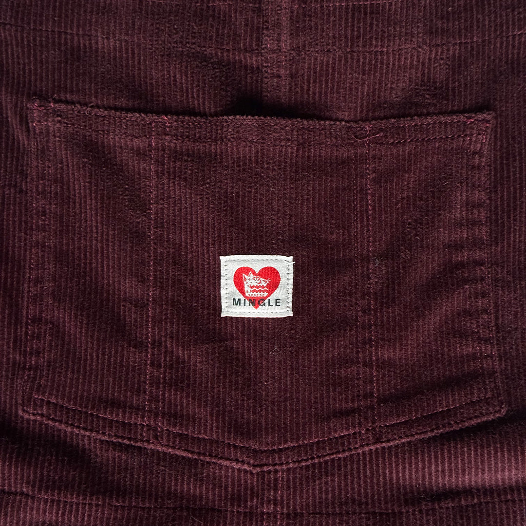 OVERALL LARGO CORDUROY VINO