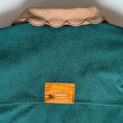 CHAQUETA BOMBER CORDUROY VERDE BOTELLA