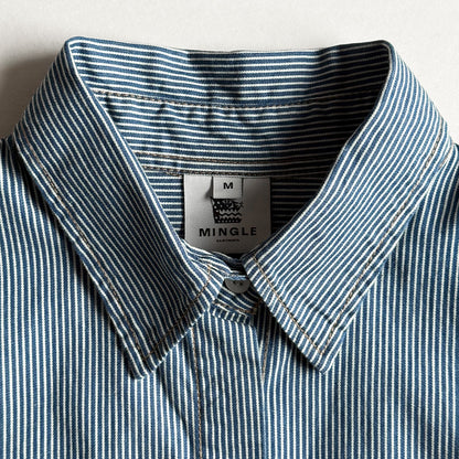 CAMISA BOXY MANGA CORTA RAYAS