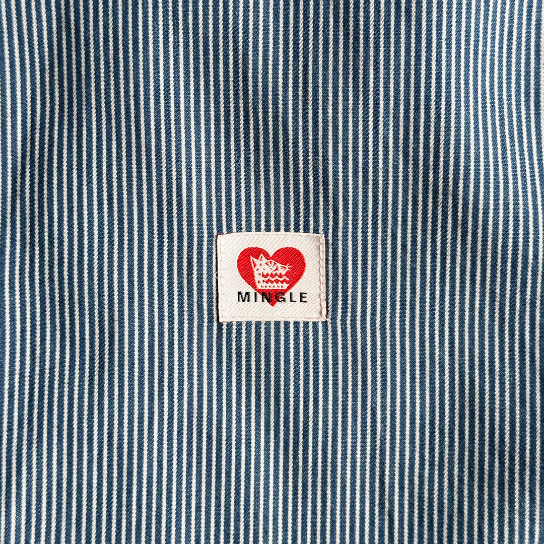 CAMISA BOXY MANGA CORTA RAYAS