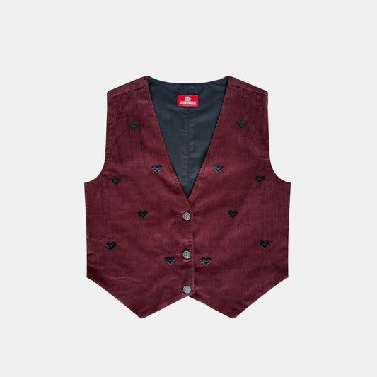 CHALECO CORAZONES CORDUROY
